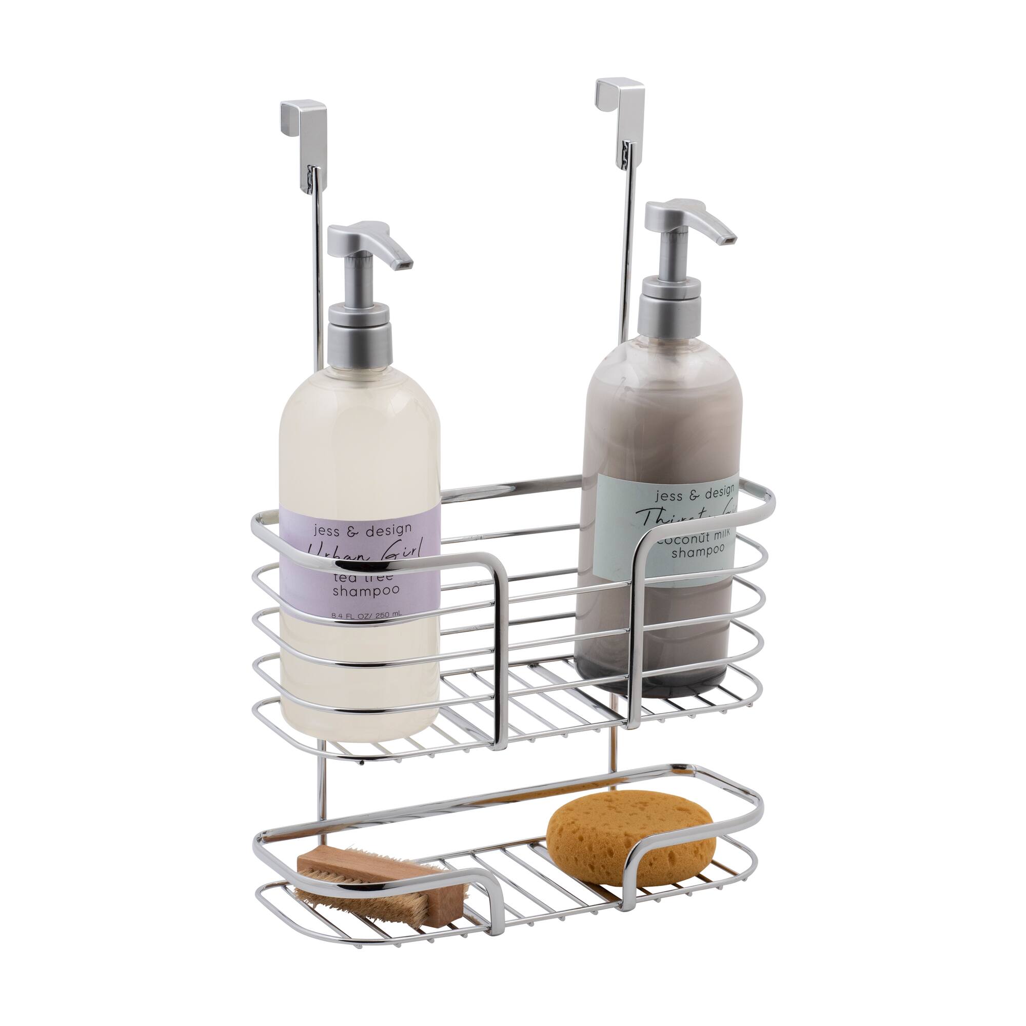 Kitchen Details Chrome 2-Tier Over the Cabinet Organizer